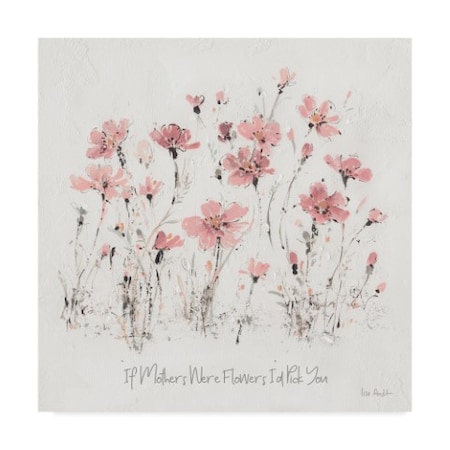 Lisa Audit 'Wildflowers Iii Pink Mothers' Canvas Art,14x14